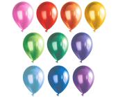 Набор воздушных шаров 25 см, 10 шт, 02-ассорти металлик, BOOMZEE BLS-25 | OfficeDom.kz