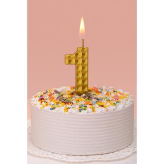 Свеча для торта "Цифра 1", BOOMZEE BCD-14 - Officedom (2)
