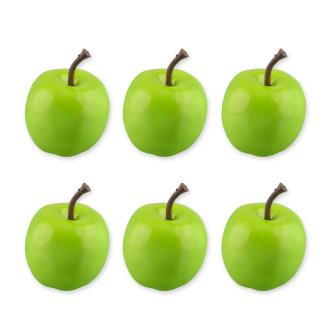 Муляж в миниатюре "Яблоко" 3 см, 6 шт, 01 зеленое яблоко, Blumentag RDF-04 - Officedom (1)