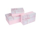 Набор подарочных коробок 3 шт, 02 розовый, Stilerra YBOX-R8-3 | OfficeDom.kz