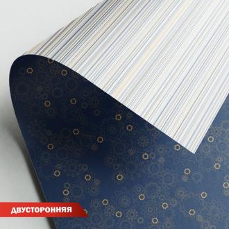 Бумага упаковочная двухсторонняя 100x70 см, 09 стимпанк, Stilerra WPD-04 - Officedom (1)