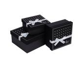 Набор подарочных коробок 3 шт, 02 черный, Stilerra YBOX-S7-3 | OfficeDom.kz