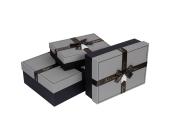 Набор подарочных коробок 3 шт, 02 серый, Stilerra YBOX-R17-3 | OfficeDom.kz