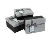 Набор подарочных коробок 3 шт, 01 серый, Stilerra YBOX-R10-3 | OfficeDom.kz