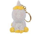 Мозаика кристальная (алмазная) брелок 5х8см "Серебристая единорожка", ФРЕЯ ALVF-006 | OfficeDom.kz