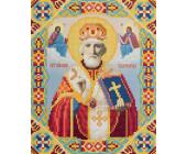 Мозаика кристальная (алмазная) 22х27см "Икона Святителя Николая Чудотворца", ФРЕЯ ALVR-09 066 | OfficeDom.kz