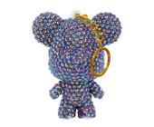 Мозаика кристальная (алмазная) брелок 5.5х6.5см "Фиолетовый мишка", ФРЕЯ ALVF-005 | OfficeDom.kz