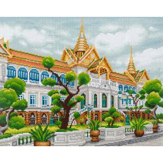 Мозаика кристальная (алмазная) на подрамнике "Путешествие в Бангкок" 50х40 см, ФРЕЯ ALPD-096 - Officedom (1)