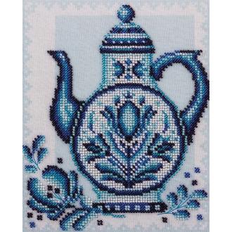 Набор для вышивания "Синие лепестки", 18х21,5 см, Klart 8-159 - Officedom (1)