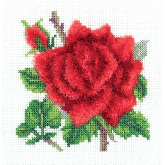 Набор для вышивания "Красная роза", 12,5х12,5 см, Klart 8-351 - Officedom (1)