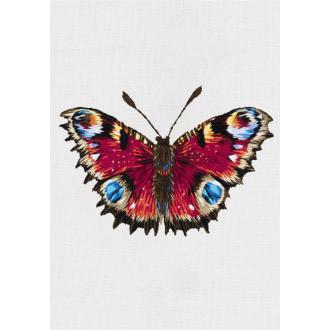 Набор для вышивания "Живая картина" Бабочка Павлиний глаз, 7,5х5 см, PANNA JK-2198 - Officedom (3)