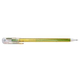 Ручка гелевая 1,0мм Hybrid Dual Metallic, зеленый/<wbr>желтый, Pentel K110-DDGX - Officedom (3)