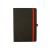 Ежедневник недатированный Urban 3307B, А5, на резинке, черный с красным срезом - Officedom (1)