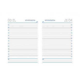 Ежедневник полудатированный Simplex 37101, А5, серый - Officedom (2)