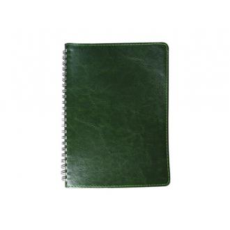 Ежедневник недатированный Italy Note 5204, А5, на спирали, зеленый - Officedom (1)