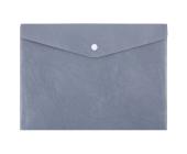 Папка-конверт на кнопке, А5, 180 мкм, волокно, серый, Expert Complete Premier ЕС21113015 | OfficeDom.kz