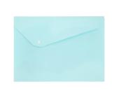 Папка-конверт на кнопке, А4, 180 мкм, диагональ, бирюзовый, Expert Complete Trend Pastel EC21017119 | OfficeDom.kz