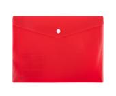 Папка-конверт на кнопке, А5, 180 мкм, волокно, красный, Expert Complete Premier ЕС21113004 | OfficeDom.kz