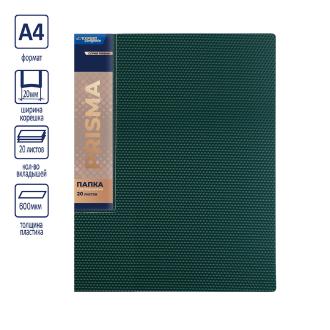 Папка файловая с 20 карманами, А4, PRISMA, изумрудный, Expert Complete EC211500110 - Officedom (1)