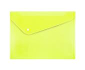 Папка-конверт на кнопке, А4, 180 мкм, волокно, желтый, Expert Complete Trend NEON EC211130009 | OfficeDom.kz