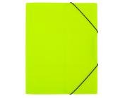 Папка для бумаг на резинках А4, 600 мкм, 35 мм, лайм, Expert Complete PRISMA NEONE EC210400021 | OfficeDom.kz