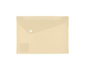 Папка-конверт на кнопке, А5, 180 мкм, диагональ, ванильный, Expert Complete Trend Pastel EC21017230 | OfficeDom.kz