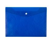 Папка-конверт на кнопке, А4, 180 мкм, волокно, синий, Expert Complete Premier ЕС21114002 | OfficeDom.kz