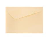 Папка-конверт на кнопке, А4, 180 мкм, диагональ, ванильный, Expert Complete Trend Pastel EC21017130 | OfficeDom.kz
