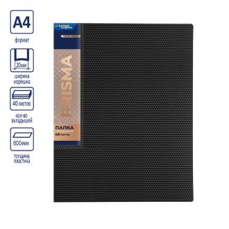 Папка файловая с 40 карманами, А4, PRISMA, черный, Expert Complete EC211700001 - Officedom (1)