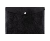 Папка-конверт на кнопке, А5, 180 мкм, волокно, черный, Expert Complete Premier ЕС21113001 | OfficeDom.kz