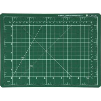 Коврик для резки А4 (30х22см), 3х-слойный, 2х-сторонний, зеленый, TOPFORT - Officedom (2)