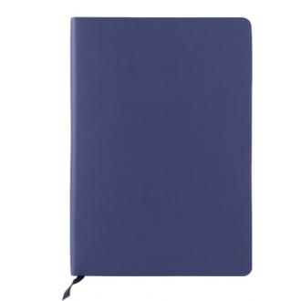 Записная книжка (блокнот) NIKA soft touch, А5, 256стр., линейка, синий - Officedom (1)