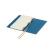 Записная книжка (блокнот) Gardena, А5, 100стр., линейка, скрытая спираль, твердая обложка, голубой - Officedom (3)