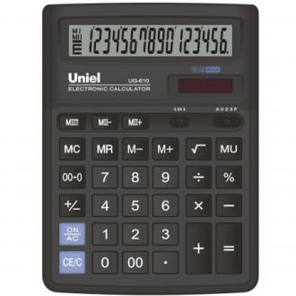 Калькулятор 16 разрядов, 193х143х38 мм, UNIEL 2-UG-610 - Officedom (1)