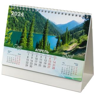 Календарь настольный домик на спирали 2024г. "Природа" - Officedom (2)