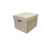 Коробка архивная 385х323х268мм с крышкой, без лого | OfficeDom.kz