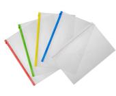Папка-конверт на молнии А5, ассорти | OfficeDom.kz