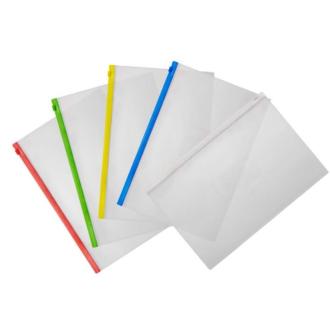 Папка-конверт на молнии А5, ассорти - Officedom (1)