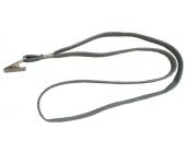 Шнурок для бейджей с клипсой 44см, серый | OfficeDom.kz