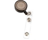 Брелок-ретрактор, длина 65 см, с вытяжн механизмом, черный | OfficeDom.kz