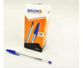 Ручка шариковая 0,7мм, BIKSON, синий, прозрачный корпус (BN0463 LL934AA) | OfficeDom.kz