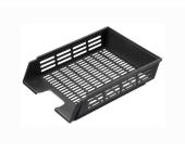 Лоток для документов горизонтальный, решетчатый, с пазами, черный, СТАММ ЛТ76 | OfficeDom.kz