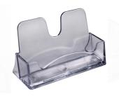 Подставка для визиток пластик, ВТ02, серый СТАММ | OfficeDom.kz