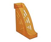 Лоток для документов, вертикальный ТОРНАДО, тонированный оранжевый, МАНГО СТАММ ЛТ409 | OfficeDom.kz