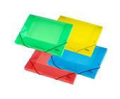 Папка-бокс для бумаг на эластичных резинках Centrum, А4, 0,60 мм, ПП, ассорти | OfficeDom.kz