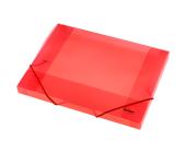 Папка-бокс для бумаг на эластичных резинках А4, ПП, 0,60 мм, красный, Centrum | OfficeDom.kz