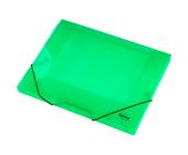 Папка-бокс для бумаг на эластичных резинках А4, ПП, 0,60 мм, зеленый, Centrum | OfficeDom.kz