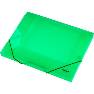 Папка-бокс для бумаг на эластичных резинках А4, ПП, 0,60 мм, зеленый, Centrum - Officedom (1)