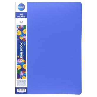 Папка файловая с 40 карманами, А4, VISIT, синий, Centrum - Officedom (1)