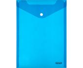 Папка-конверт на кнопке, А4, вертикальный, 0,16мм, прозрачно-голубой, Centrum | OfficeDom.kz